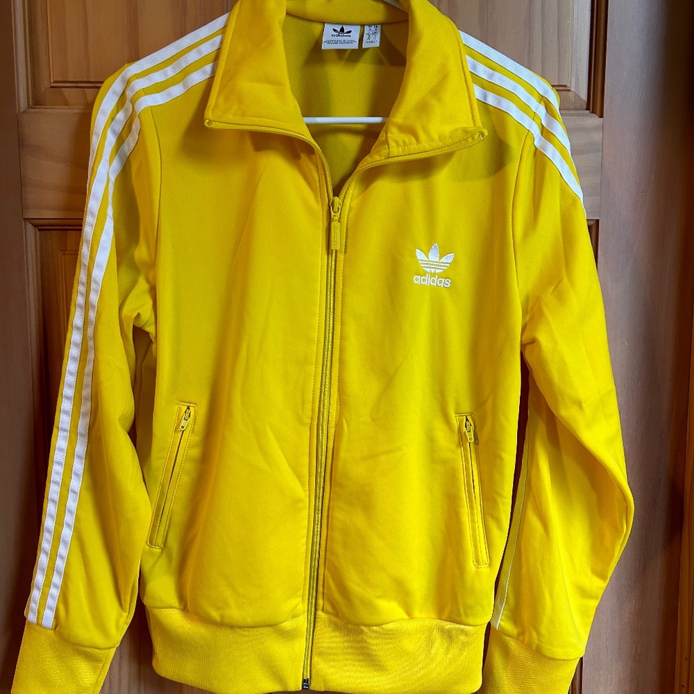 Adidas Yellow Zip Up